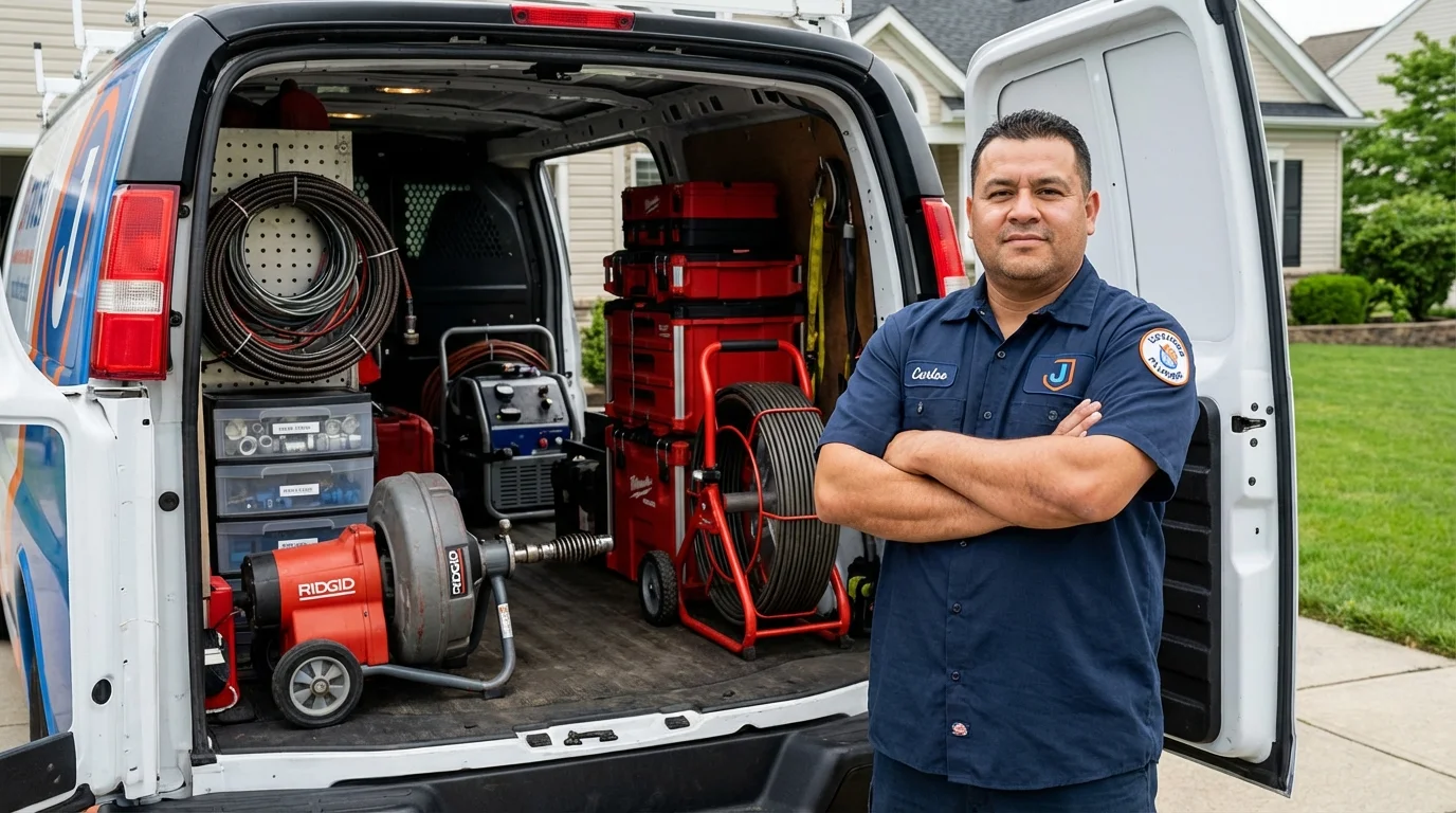 Professional drain cleaning equipment and Johns Plumbing LLC plumber in Marsing