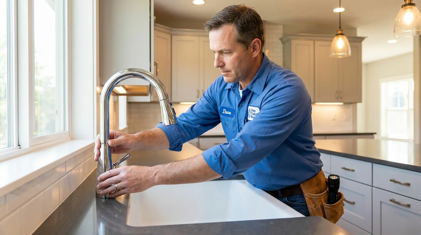 Kitchen faucet installation by Johns Plumbing LLC in Marsing