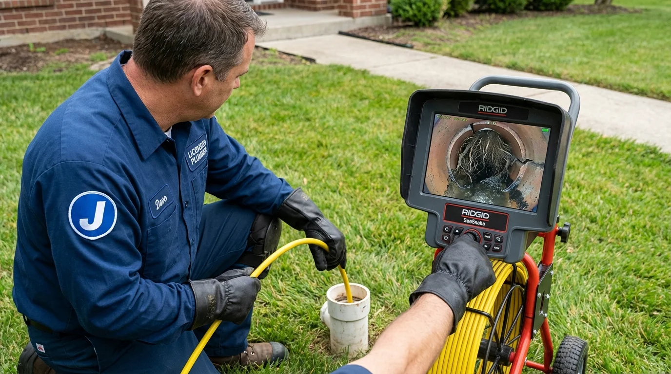 Sewer camera inspection being performed by Johns Plumbing LLC in Marsing